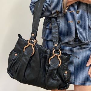 Genuine Black Leather handbag